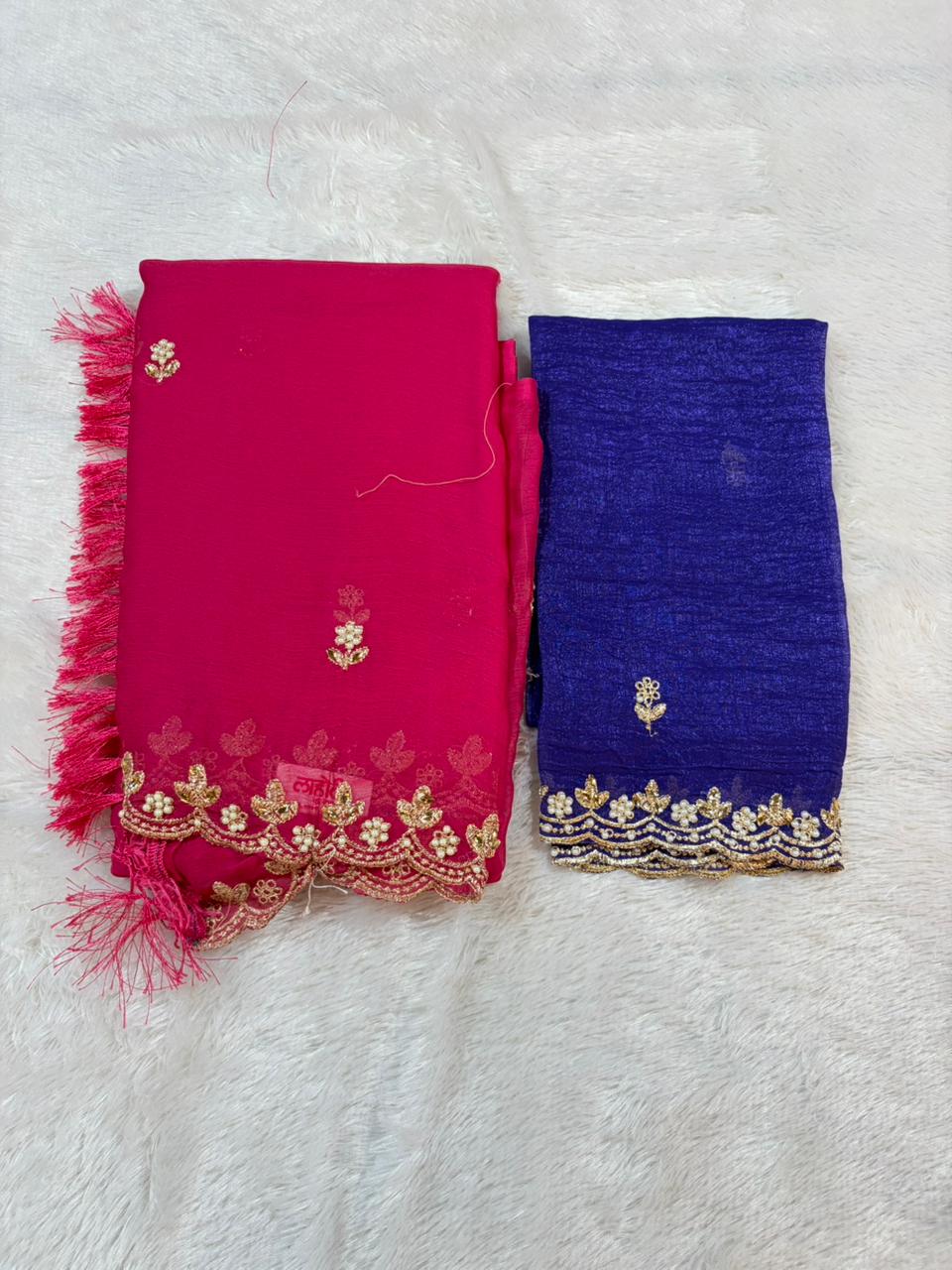 07.Viral Moti Work Sadi ( व्हायरल मोती वर्क साडी ) - Image 4