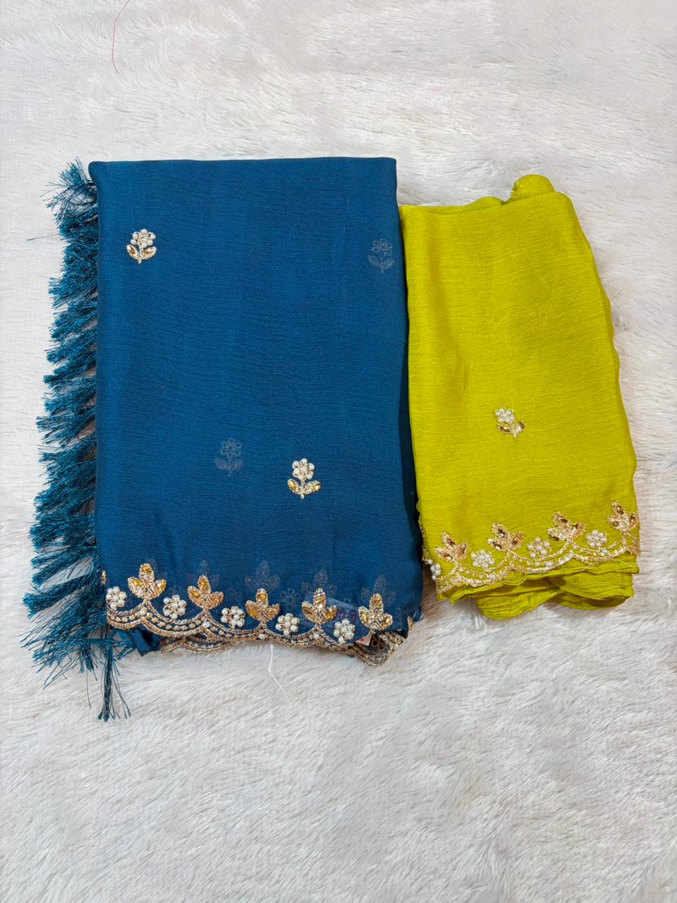07.Viral Moti Work Sadi ( व्हायरल मोती वर्क साडी ) - Image 3