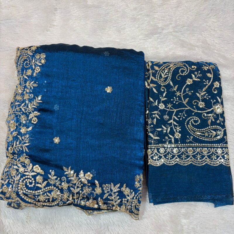 13.Insta Viral Designer Blouse Piece Sadi (इंस्टा वायरल डिज़ाइनर ब्लाउज पीस साड़ी)