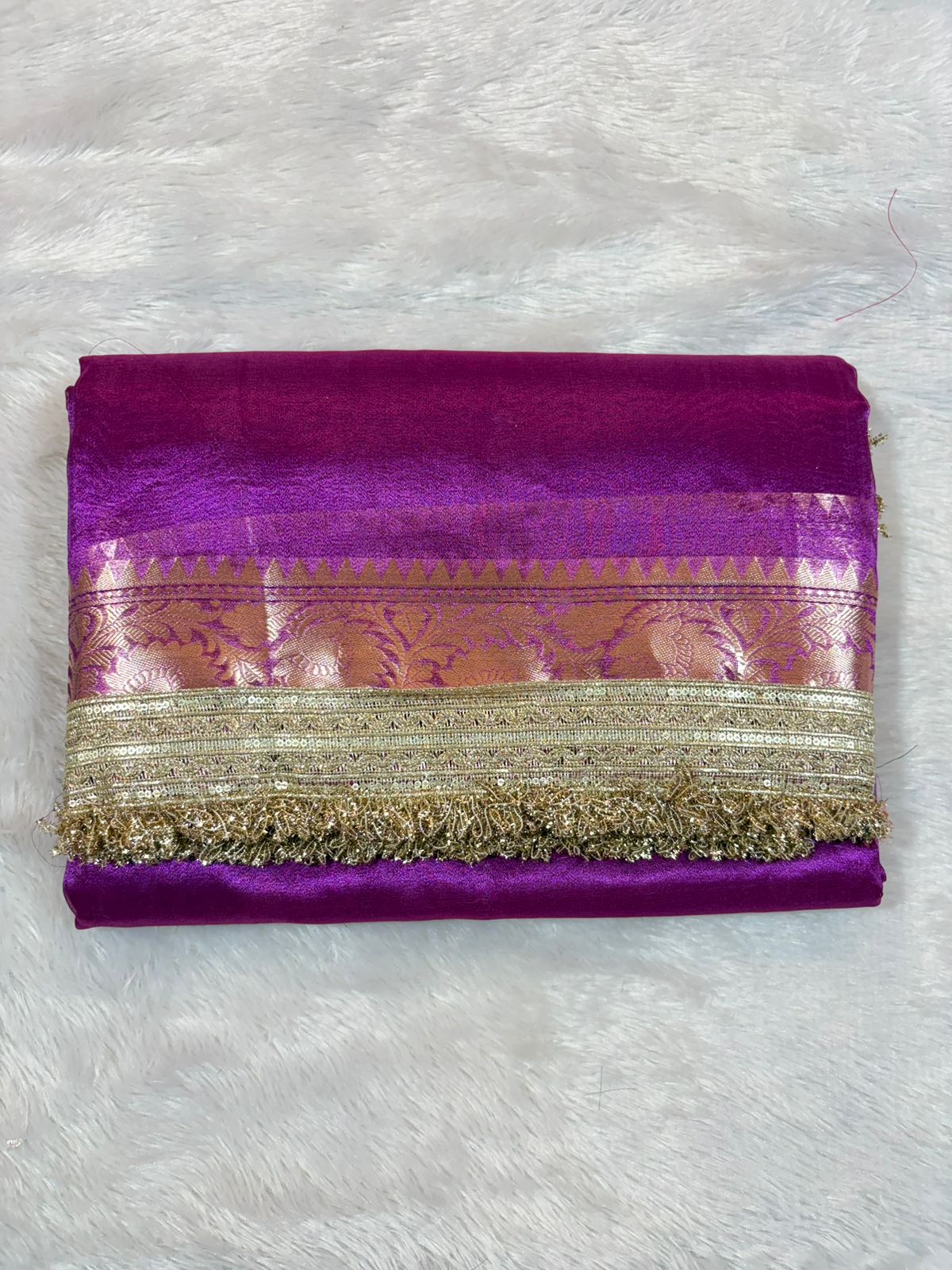 14.Plane Tissue Sadi ( प्लेन टिश्यू साडी )