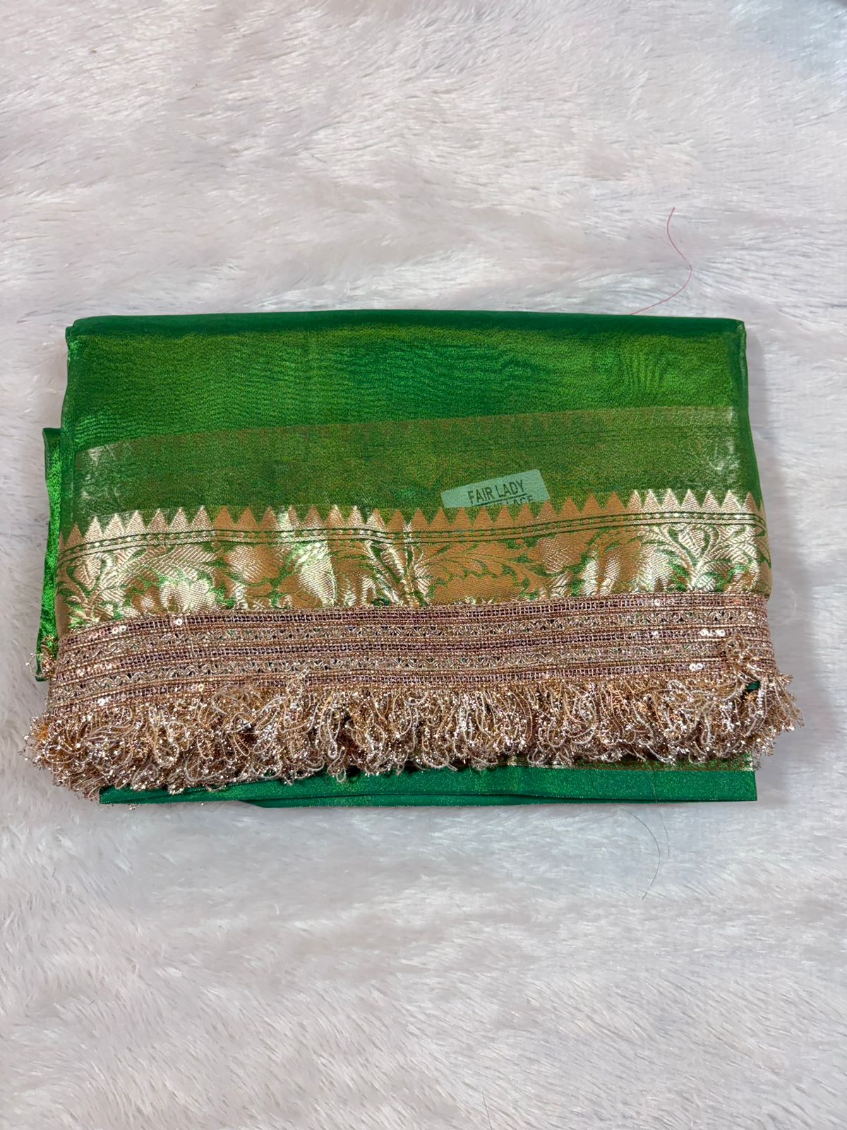 14.Plane Tissue Sadi ( प्लेन टिश्यू साडी ) - Image 14