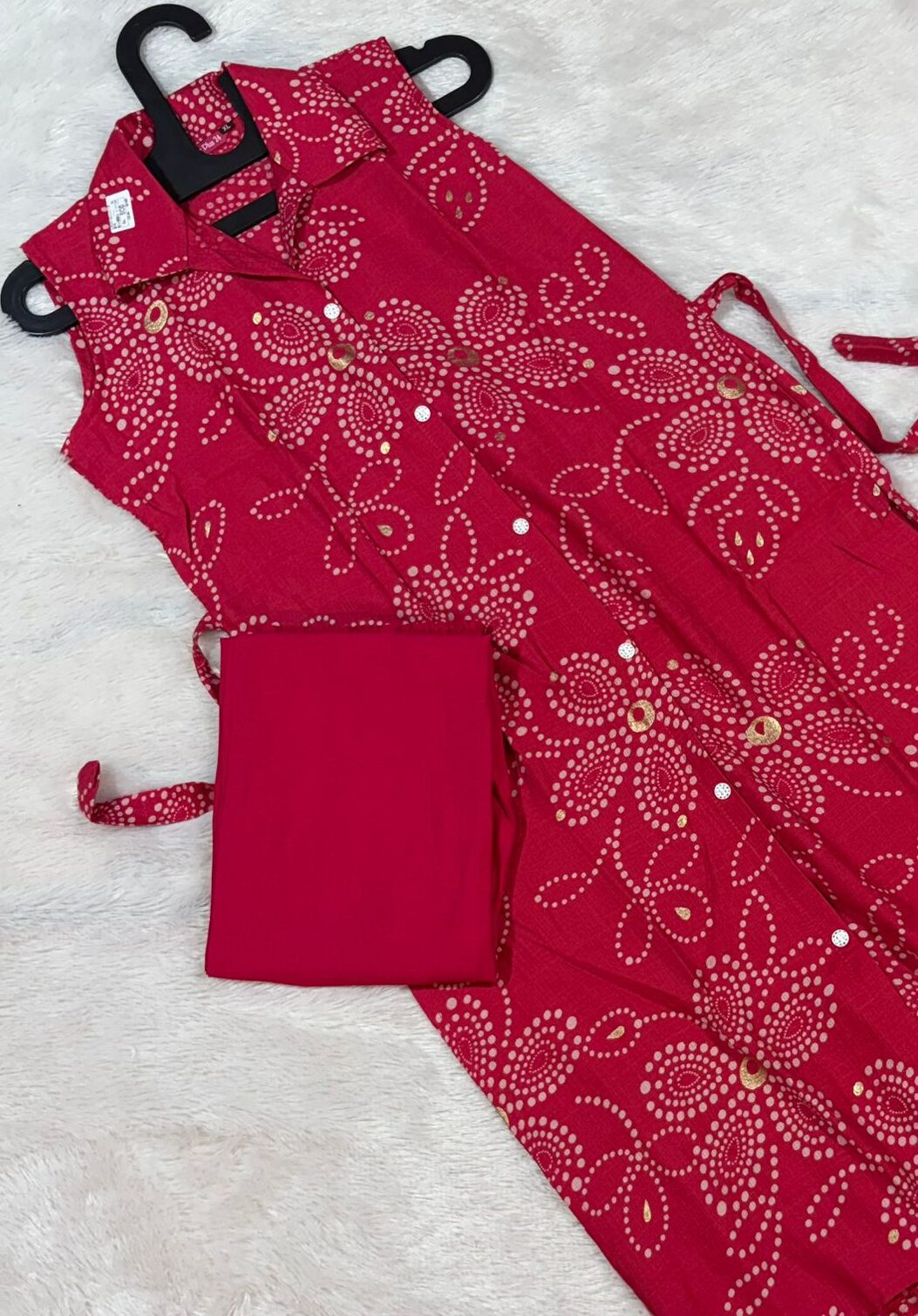 Printed Cord Set Daress ( प्रिंटेड कॉर्ड सेट ड्रेस )