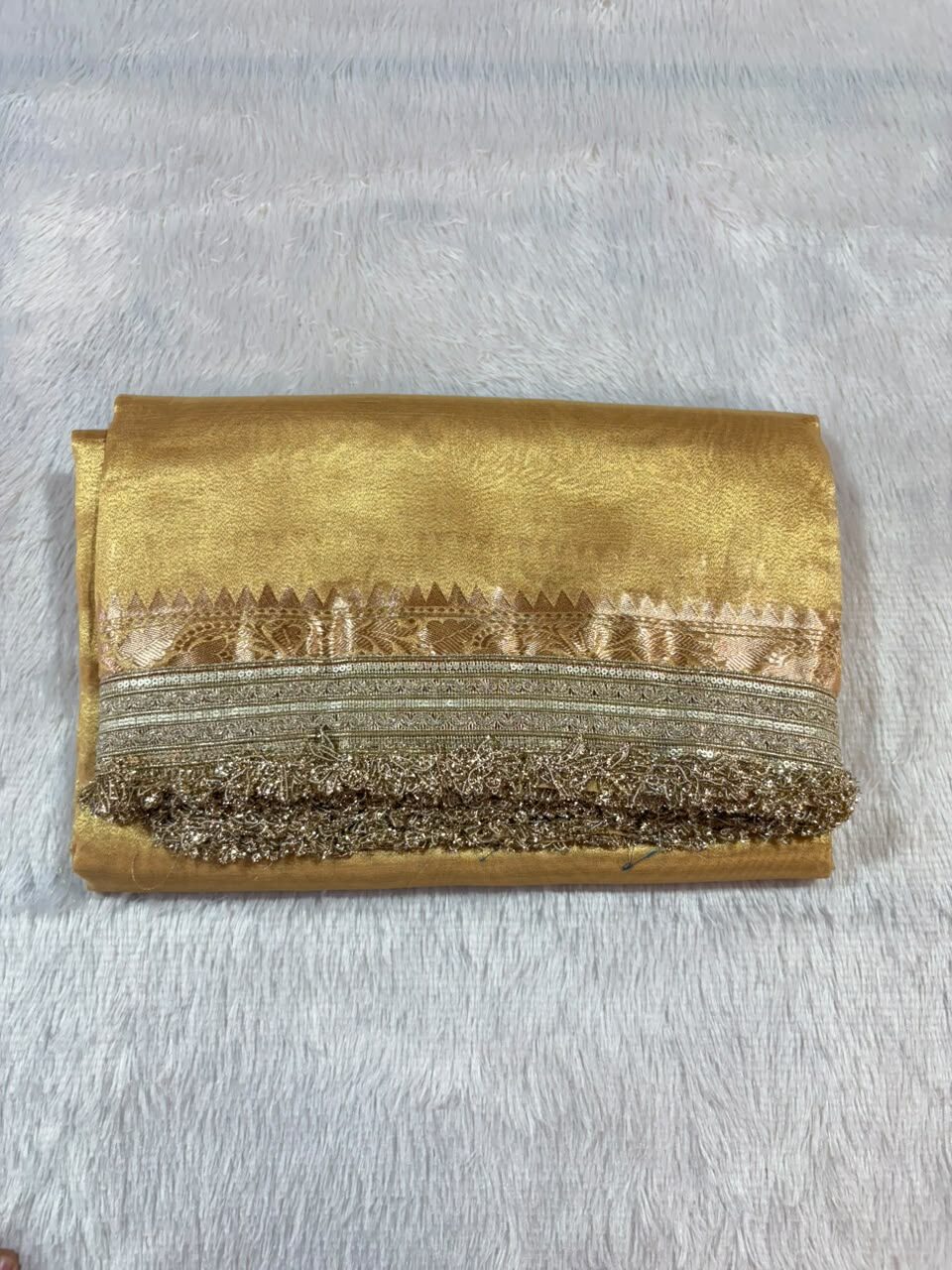 14.Plane Tissue Sadi ( प्लेन टिश्यू साडी ) - Image 11