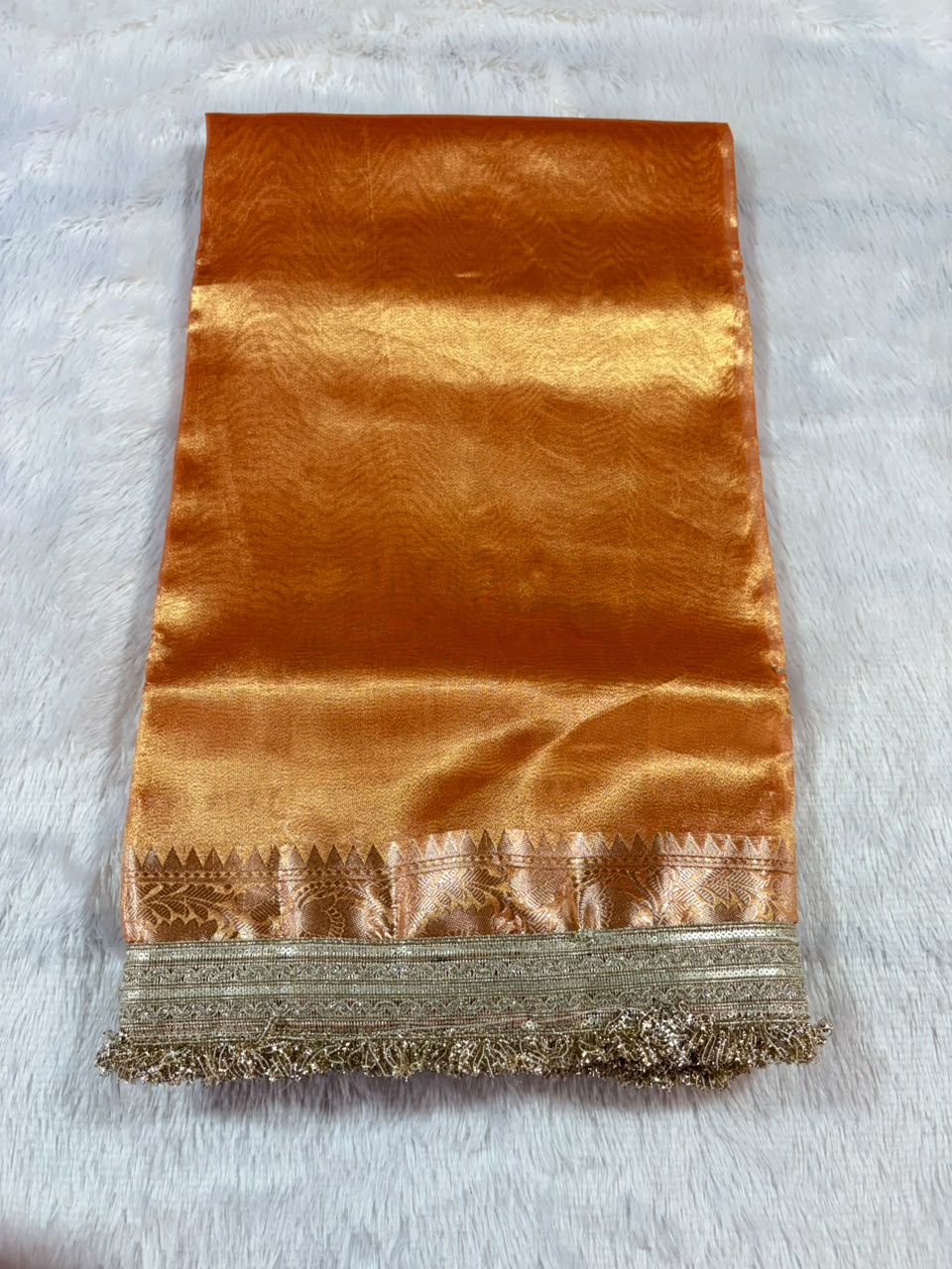 14.Plane Tissue Sadi ( प्लेन टिश्यू साडी ) - Image 7
