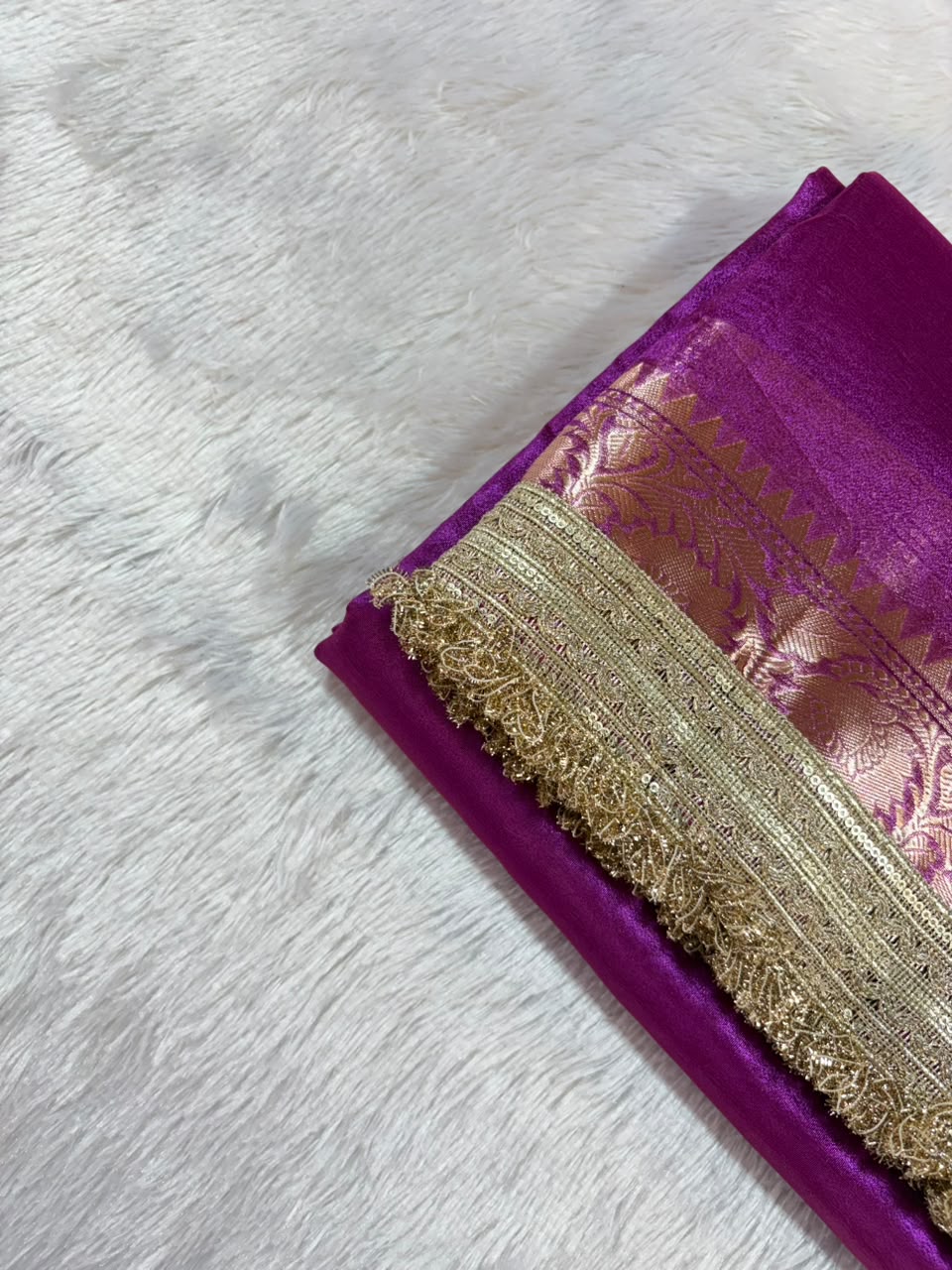 14.Plane Tissue Sadi ( प्लेन टिश्यू साडी ) - Image 3