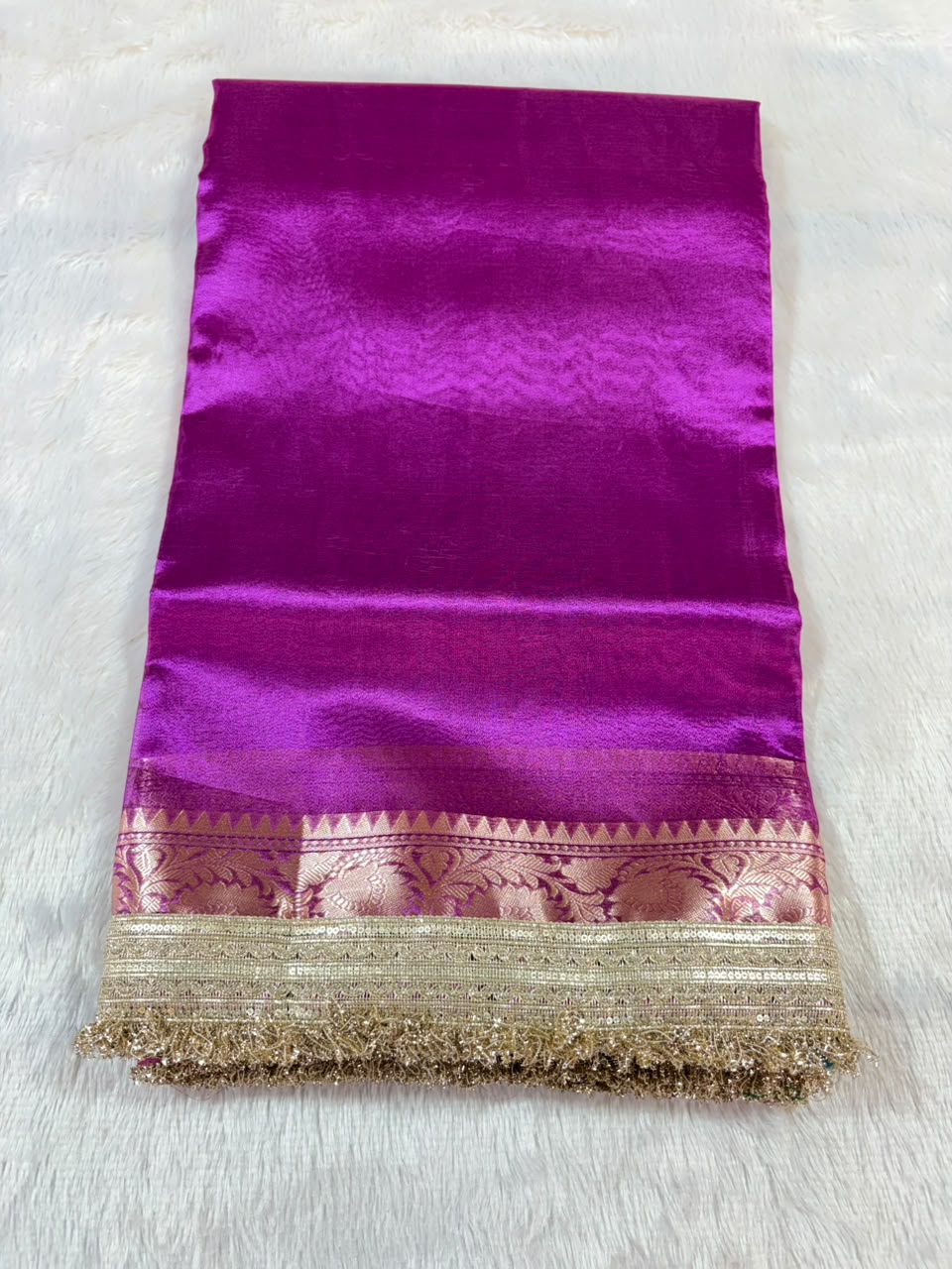 14.Plane Tissue Sadi ( प्लेन टिश्यू साडी ) - Image 4