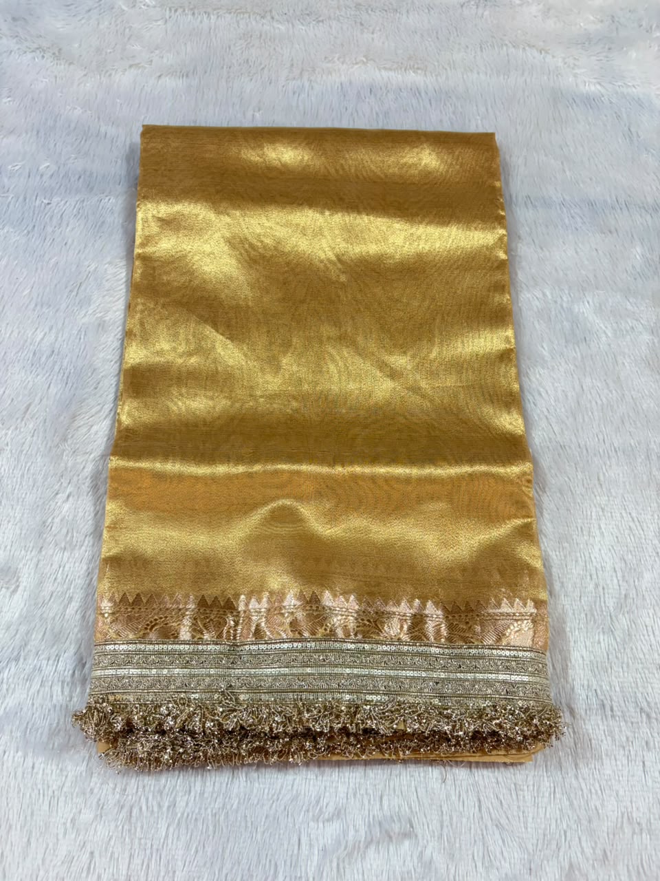 14.Plane Tissue Sadi ( प्लेन टिश्यू साडी ) - Image 13
