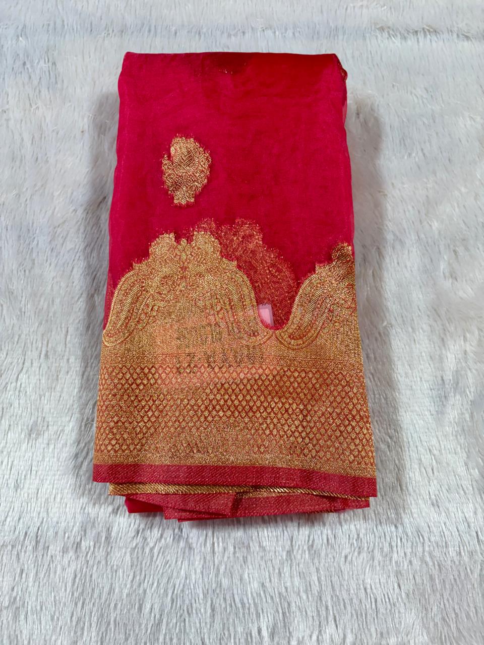 19. Original Fancy Organza Sadi ( ओरिजिनल फैंसी ऑरगंझा साडी ) - Image 13