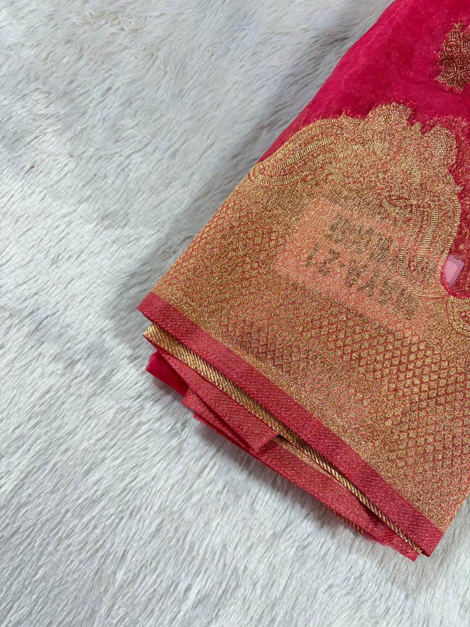 19. Original Fancy Organza Sadi ( ओरिजिनल फैंसी ऑरगंझा साडी ) - Image 12