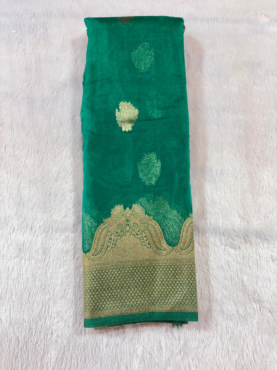 19. Original Fancy Organza Sadi ( ओरिजिनल फैंसी ऑरगंझा साडी ) - Image 4