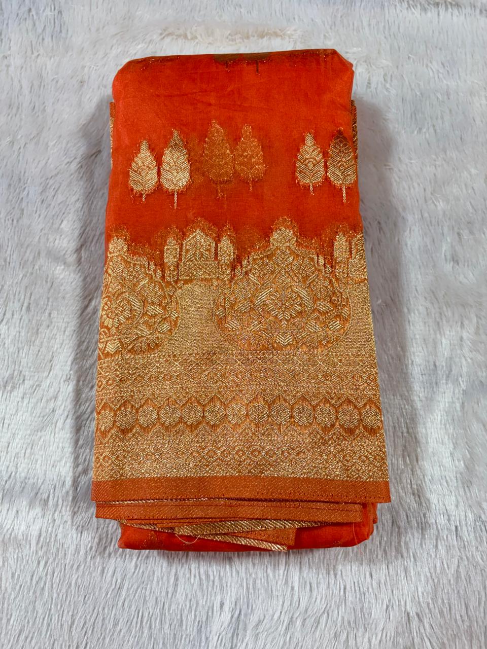 19. Original Fancy Organza Sadi ( ओरिजिनल फैंसी ऑरगंझा साडी ) - Image 5