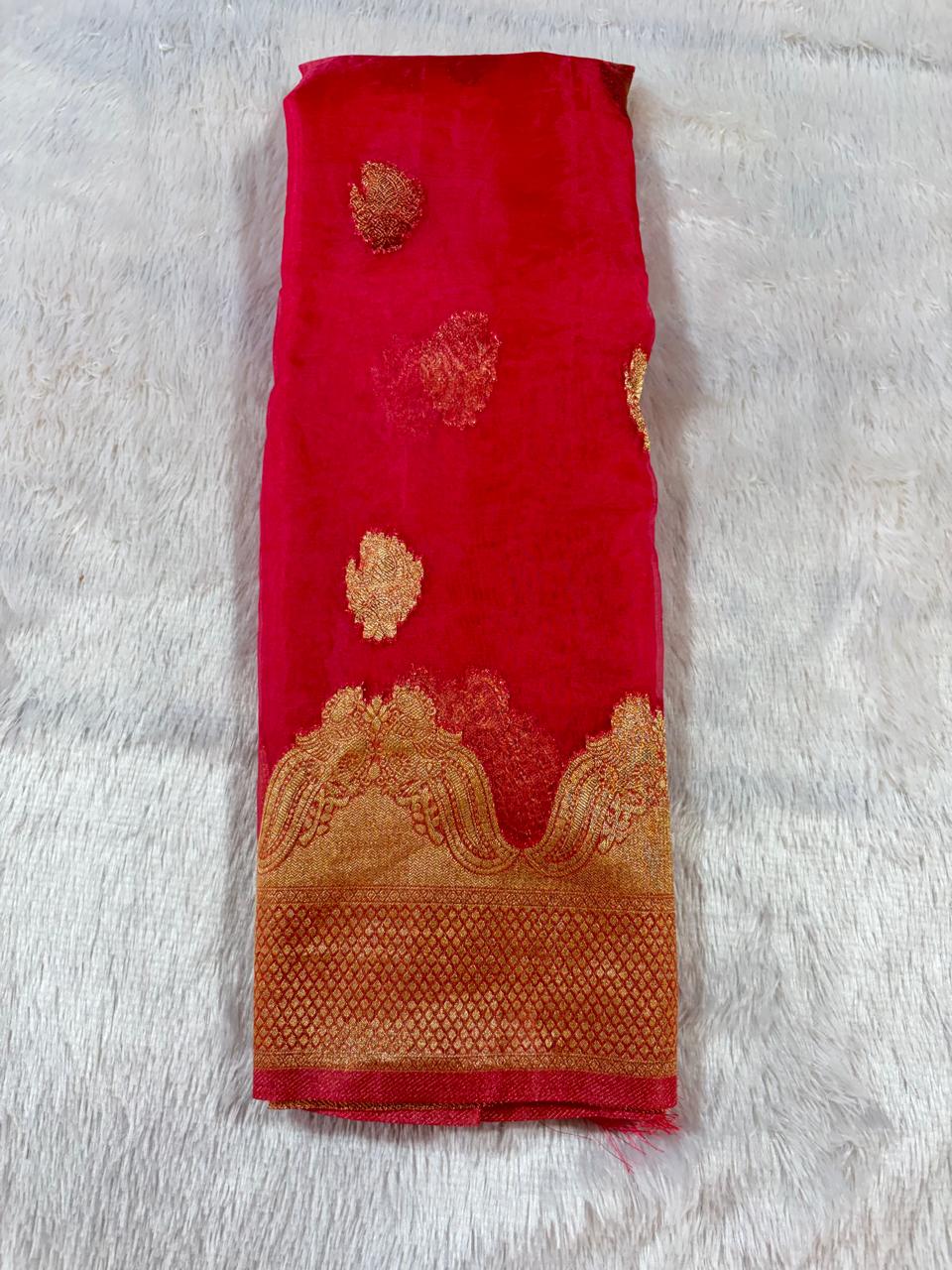 19. Original Fancy Organza Sadi ( ओरिजिनल फैंसी ऑरगंझा साडी ) - Image 11