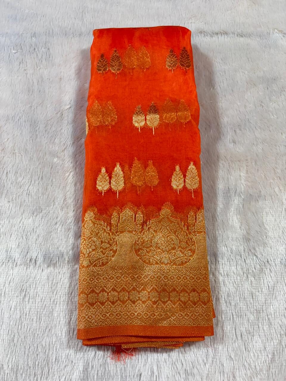 19. Original Fancy Organza Sadi ( ओरिजिनल फैंसी ऑरगंझा साडी ) - Image 7