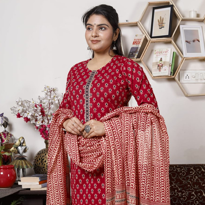 Brownish Red Salwar Kurtis